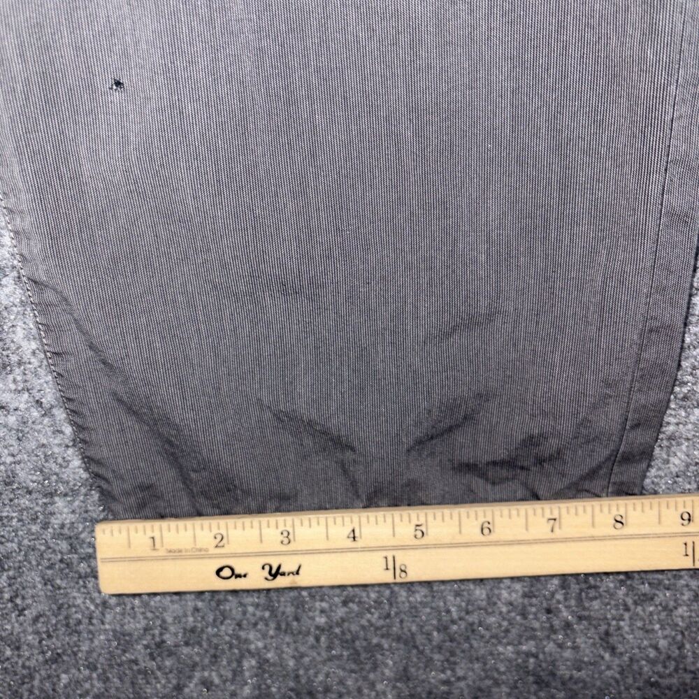John Varvatos Pants Mens size 35 Gray Casual Straight Lightweight Striped Flawed - Picture 9 of 10